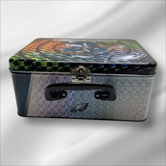 JALEN HURTS Philadelphia Eagles Themed Metal Lunch box Panini Revolution - Picture 4 of 6